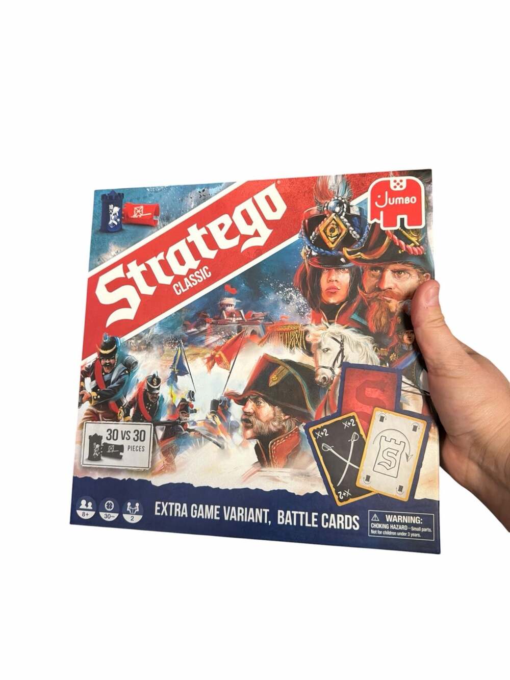 Jumbo Stratego Classic Strategy Board Game with Battle Cards